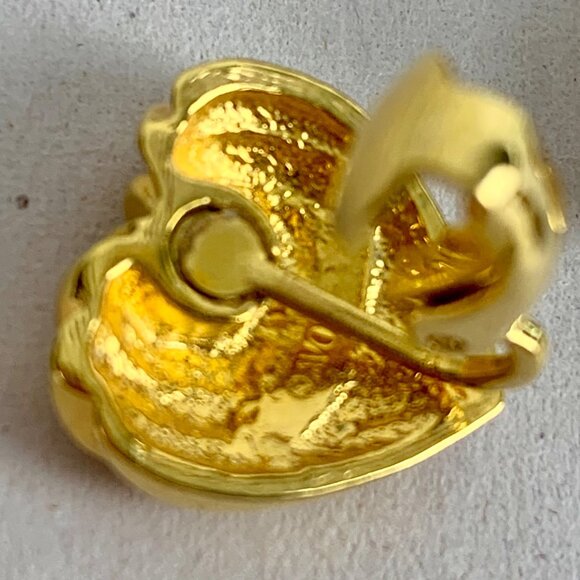 VTG Beaded Necklace, 3 Clip-On Earrings, Retractable Keychain Avon SHA Gold-Tone - Picture 7 of 10